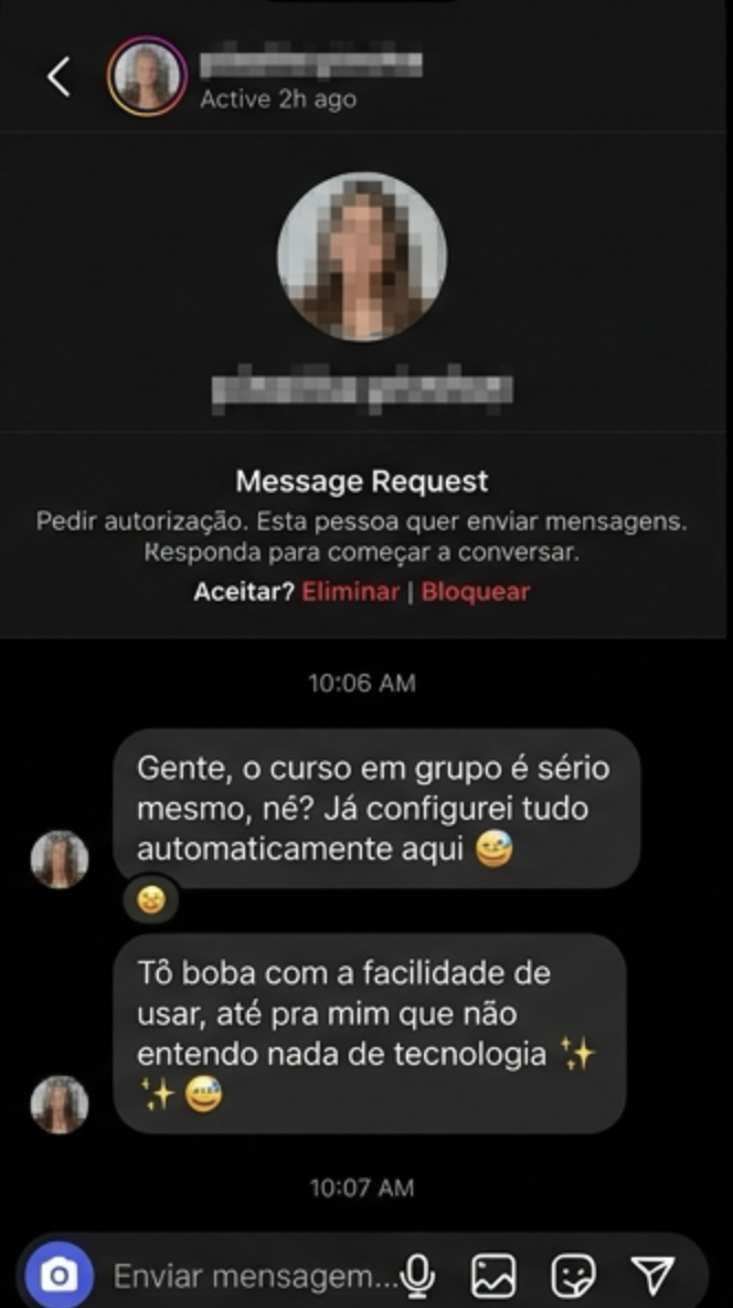 Depoimento real de aluno sobre os grupinhos de ofertas no WhatsApp 3